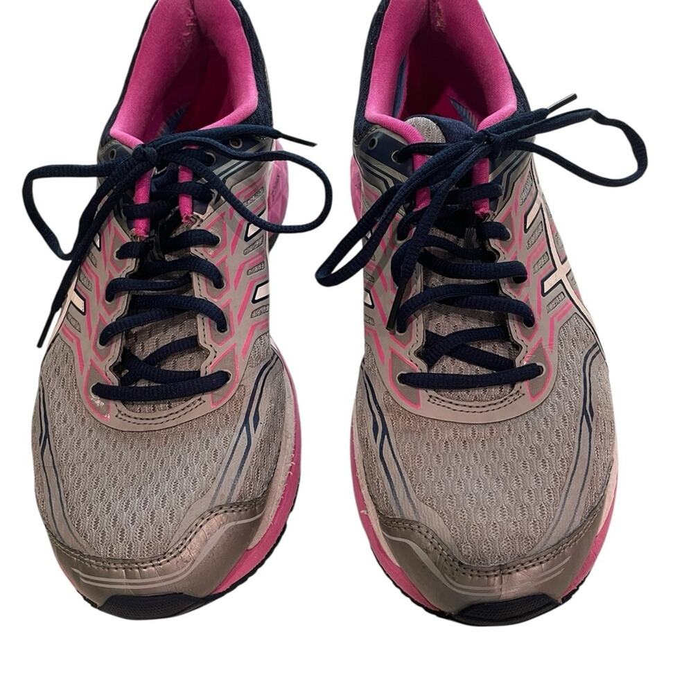 ASICS GT-2000 5 Running Shoes 11 D Wide Gray Pink Stability Sneaker T758N EUC - Picture 8 of 10